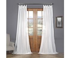 halben Preis Drapes Gemustert Leinen Sheer Vorhang, Bordeaux, 50 x 96