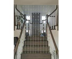 TJ Global Dekoelement für Türvorhang, Acrylperlen, Herzmotiv 71 x 35 grün