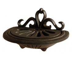 Au Bain de Marie Seifenschale, klein, 14 x 9 x 8 cm, Schwarz