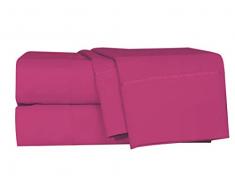 LUSH HOME Bettlaken und Kissenbezüge, 6 Stück, superweich, passend für extra Dicke Matratzen mit tiefer Tasche, Knitter- und lichtbeständig, 6-teiliges Set California King hot pink