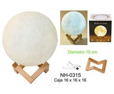 Alex Bog Moon Light 15 cm USB Home Lampen, mehrfarbig