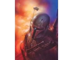 Komar Wandbild Star Wars Classic Mandalorian | Kinderzimmer, Jugendzimmer, Dekoration, Kunstdruck | ohne Rahmen | WB105-50x70 | Größe: 50 x 70 cm (Breite x Höhe)