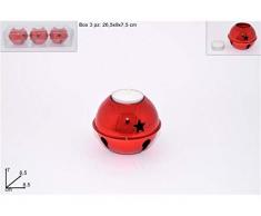 Due Esse Glocke Tea-Light, Rot, 8.5 x 7 cm,