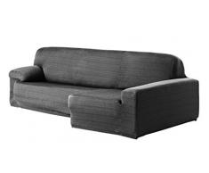 Eysa Aquiles elastisch Sofa Ã¼berwurf Chaise Longue rechts, frontalsicht, Farbe 06-grau, Polyester-Baumwolle, 43 x 37 x 14 cm