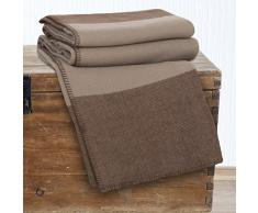 BEDFORD HOME Decke, 100% australische Wolle King braun