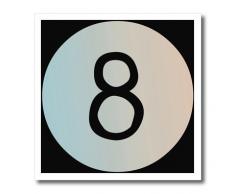 3dRose ht_123723_2 Eight Ball Sports and Games Pool Iron on Heat Transfer, 6 by 6-Inch, for White Material