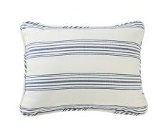 HiEnd Accents Kissenbezug, gestreift, Landhausstil, 1 Paar Queen Navy