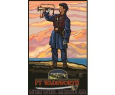 Northwest Art Mall Wadsworth New York Wandbild von Paul A Lanquist, 28 x 43 cm