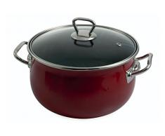 Galileo Casa Retro Stieltopf, Stahl, Mehrfarbig, 20 x 20 x 12.4 cm