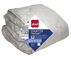 Abeil 1388 TopCool Steppdecke, dünn, feuchtigkeitsregulierend, weiß, 140 x 200 cm