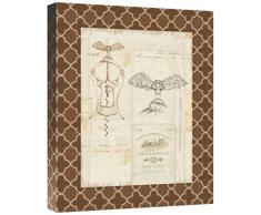 Global Galerie Daphne/Fancy Korkenzieher I Bordüre Giclée-Gespannte Leinwand Artwork, 40,6 x 50,8 cm