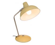 Out of the blue Lampe de Bureau crème Schreibtischleuchte, Creme, Höhe, ca. 1,5 m Kabel, E14-max. 25 W, 230V, GS, im Geschenkkarton, Metall, 35 cm