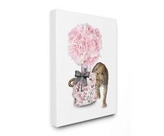 Stupell Industries Kunstdruck auf Leinwand, Blumenstrauß, Leopardenmuster, Design von Ziwei Li, 40,6 x 50,8 cm