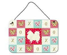 Carolines Treasures Spitz Love Türaufhänger, Wanddekoration, Mehrfarbig