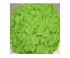 MELUOGE 1000 Stück Seide Stabile Rosenblätter Hochzeit Party Pasty Tabel Dekoration, definitiv Leichter aber hell grasgrün