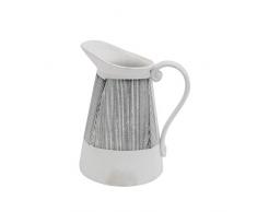 Sagebrook Home Vase, Keramik, grau, 8.25 x 6.5 x 9.5 inches