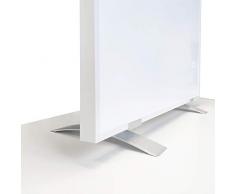 VIESTA SF2 Standfüße für Infrarotheizung, Standfuß passend für F- und CF-Serie Heizpanel, Flachheizkörper - für freistehende Verwendung Elektroheizung, Ständer (2er Pack) - Aluminium, Zubehör Silber