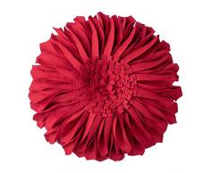 jw handgefertigt 3D Sonne Blumen Accent Kissen rund Kissen für Home Sofa Auto Büro Stuhl Bett Dekoration