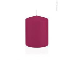 Wiedemann 218315.064 Stumpenkerzen in Cellophan, Wachs, Cardinal, 8 x 6 cm, 16-Einheiten