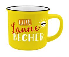 Gruss und Co 45786 Gute Laune, New Bone China Porzellan, 35 cl Becher