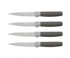 Berghoff 3950046 Messerset mit 4 Steakmessern, 11,5 cm, Grau