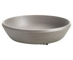 Kartell Trama tiefer Teller, Melamin, Grau, 21 x 5,7 cm, 4-Einheiten