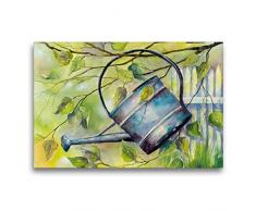 Premium Textil-Leinwand 75 x 50 cm Quer-Format Gießkanne | Wandbild, HD-Bild auf Keilrahmen, Fertigbild auf hochwertigem Vlies, Leinwanddruck von Jitka Krause