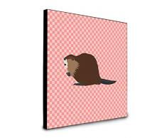 Carolines Treasures Wandtafel „Eurasian Biber“, Karomuster, Mehrfarbig