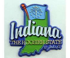 Indiana State map-flag Kühlschrank Collectible Souvenir Magnet