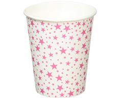 Neviti Carnival Partybecher, Sterne, Pink