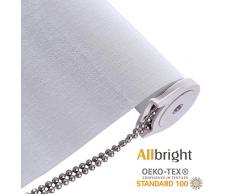 ALLBRIGHT Rollo mit Lichtfilterung, Sichtschutz 35 W x 72 H weiß