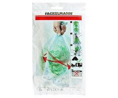 Fackelmann Salatschleuderbeutel, Küchenhelfer zum Trocknen von Salat (Farbe: Transparent), Menge: 6 Stück