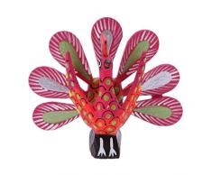NOVICA Flapping Pfau Alebrije Holzskulptur