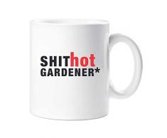 60 Second Makeover Limited 60SECMUG948 60 Second Makeover Shot Hot Gardener Tasse für Herren, Vatertag, Geburtstag, Weihnachten, keramik, weiß