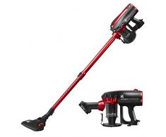 Di4 Aspirovac Ultraforce 600-Stielstaubsauger, 2-in-one Handstaubsauger, Beuteulloser Saubsauger, 600 W, HEPA-Filter, Zubehör, 600ml, Rot, M