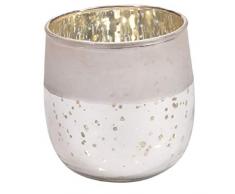 Wittkemper Living Windlicht Snow Frost, Glas, 15 x 15 x 16 cm