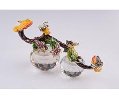 Keren Kopal Schmuckkästchen mit Schmetterlingen auf AST Fabergé-Stil