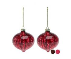 BigBuy Weihnachtskugeln, Braun, 8 cm