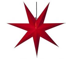 Star Papierstern Rozen, rot, E14 Fassung, Papier