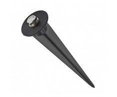 V-TAC Erdspieß 26 cm für LED-Scheinwerfer aus Aluminium, Schwarz