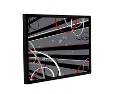 ArtWall Anna Quachs Black Grey Memo Board Gallery Wrapped Floater Framed Canvas, 14 x 18