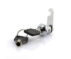 JCBIZ Rohrschloss, gleichschließend, Sicherheitsschloss für Schubladen, Schrank, Schreibtisch, Tisch mit 2 Quincunx Schlüssel 20mm