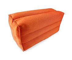 Avran Kapok Nackenkissen und weicher Yogablock, 35,6 cm Leichter Safran