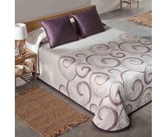 El Tintorer Sommer-Tagesdecke Atica, Malve, Bett 180 cm