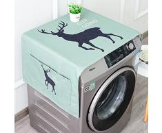 LANGUGU Staubschutz für Kühlschrank und Waschmaschine, Universal-Sonnenschutzabdeckung mit Aufbewahrungstasche für Kühlschrank und Waschmaschine, Bär, 53,3 x 139,7 cm Medium 014-9