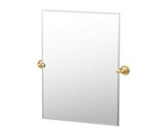 Gatco Designer II Rahmenloser ovaler Spiegel Rahmenloses Rechteck 31.5 Inch Messingfarben