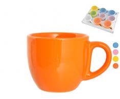 HOME 3688961 Set 9 Teetassen ohne Teller, Keramik, mehrfarbig