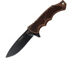 Eickhorn - Outdoormesser | Venator Wood Glatt Schwarz | Klingenlänge: 11,5 cm |Arbeitsmesser - Werkzeug - Survival - Solingen - Germany | Feststehende Klinge - Robust - rostfrei - scharf
