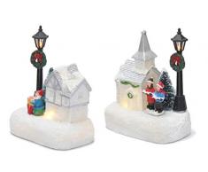 QPURP Weihnachtsbaum, Weihnachtsdorf weiß