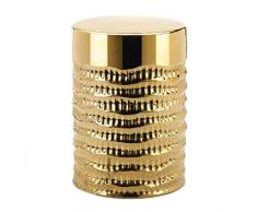 Accent Plus 10018754 Gold Textured Hocker Set, braun